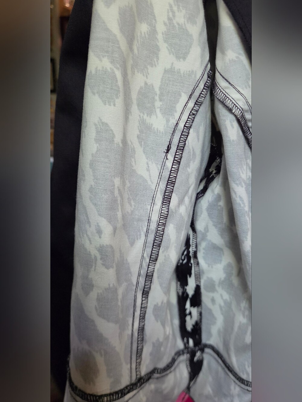 Betsey Johnson Black&white Leopard Print Structured Stretch Blazer Sz2 - Picture 12 of 12